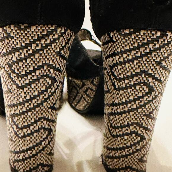 ED HARDY Peep Toe PLATFORM ANKLE STRAP CUSHIONED KOI FISH LINING Size 10 M - Picture 8 of 14